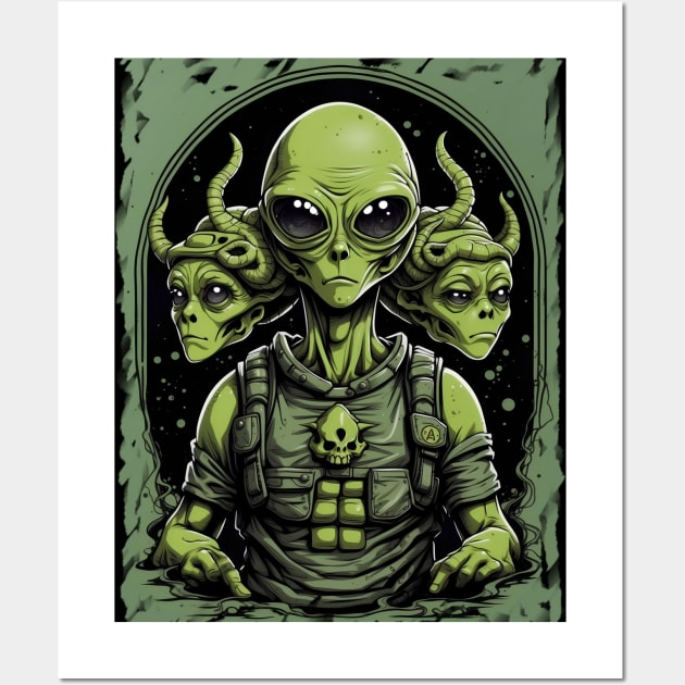 Aliens Are Real Wall Art by VivaLaRetro